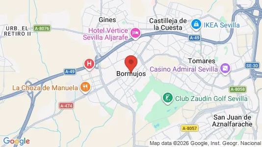 Houses for rent i Bormujos - kort over placeringen