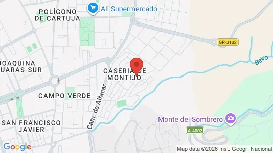 Apartments for rent i Granada - kort over placeringen