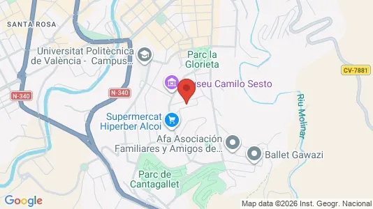 Apartments for rent i Alcoy/Alcoi - kort over placeringen