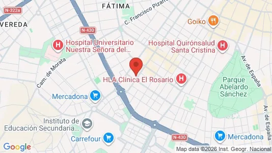 Apartments for rent i Albacete - kort over placeringen
