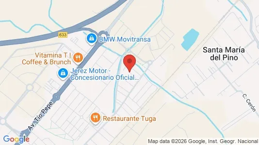 Apartments for rent i Jerez de la Frontera - kort over placeringen