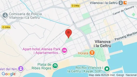 Apartments for rent i Vilanova i la Geltrú - kort over placeringen