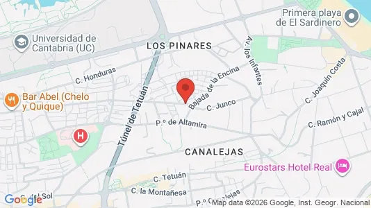 Apartments for rent i Santander - kort over placeringen