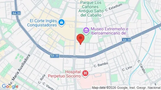 Apartments for rent i Badajoz - kort over placeringen