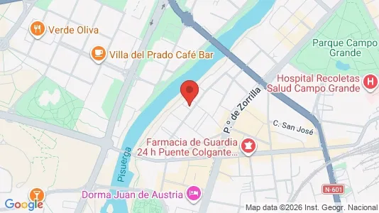 Apartments for rent i Valladolid - kort over placeringen