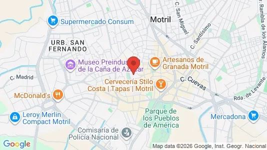 Apartments for rent i Motril - kort over placeringen