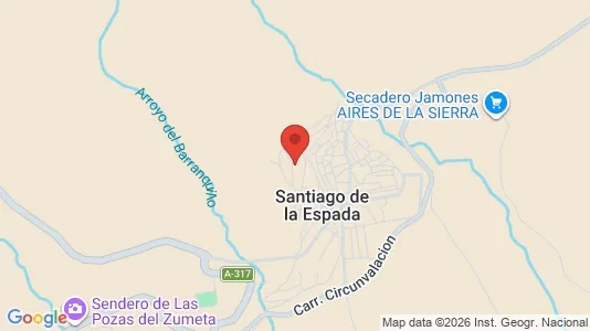 Apartments for rent i Santiago-Pontones - kort over placeringen
