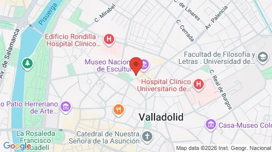 Apartments for rent i Valladolid - kort over placeringen
