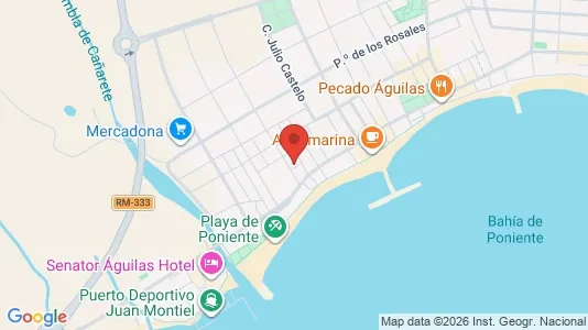 Apartments for rent i Águilas - kort over placeringen