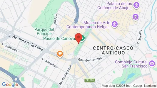 Apartments for rent i Cáceres - kort over placeringen