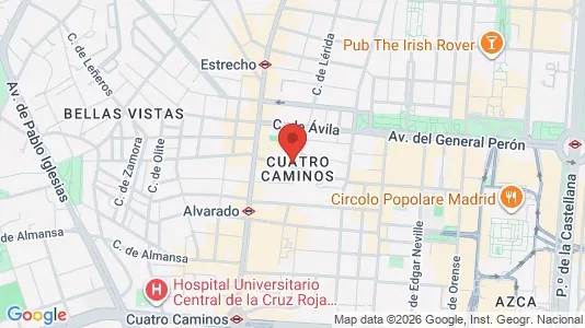 Apartments for rent i Madrid Tetuán - kort over placeringen