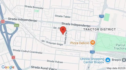 Apartments for rent i Braşov - kort over placeringen