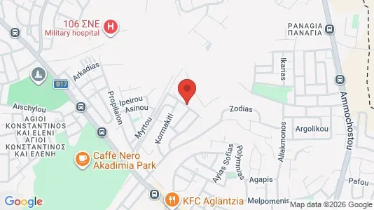 Apartments for rent i Nicosia Lefkosia - kort over placeringen