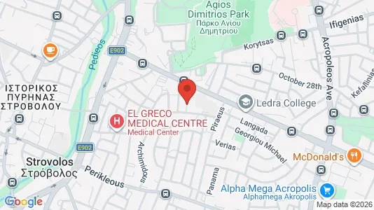 Apartments for rent i Nicosia Strovolos - kort over placeringen