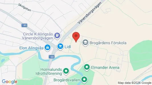 Apartments for rent i Alingsås - kort over placeringen