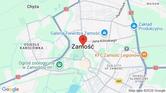 Apartments for rent i Zamojski - kort over placeringen