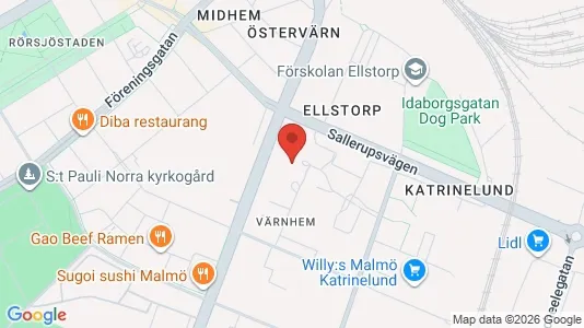 Apartments for rent i Malmö City - kort over placeringen