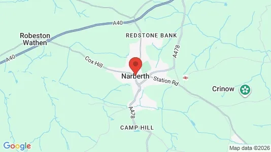 Apartments for rent i Narberth - Dyfed - kort over placeringen
