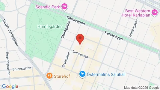Apartments for rent i Östermalm - kort over placeringen