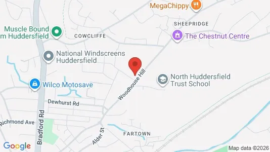 Apartments for rent i Huddersfield - West Yorkshire - kort over placeringen