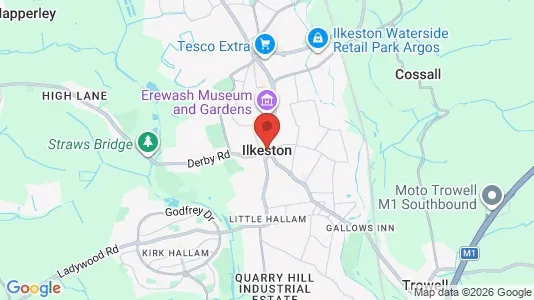 Houses for rent i Ilkeston - Derbyshire - kort over placeringen