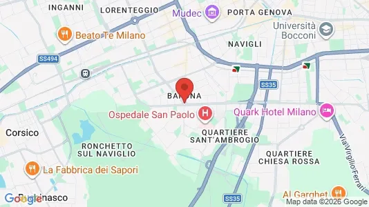 Apartments for rent i Milano Zona 6 - Barona, Lorenteggio - kort over placeringen