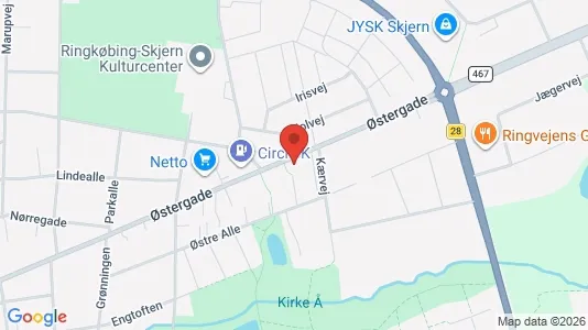 Apartments for rent i Skjern - kort over placeringen