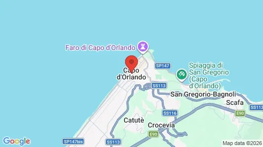 Houses for rent i Capo d'Orlando - kort over placeringen