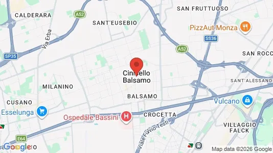 Apartments for rent i Cinisello Balsamo - kort over placeringen