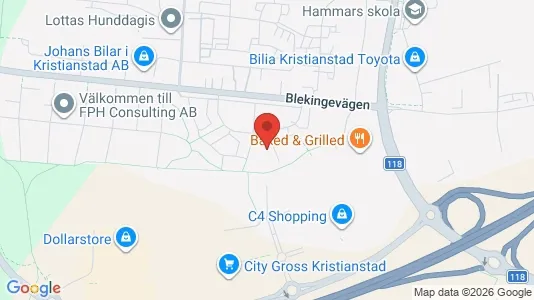 Apartments for rent i Kristianstad - kort over placeringen
