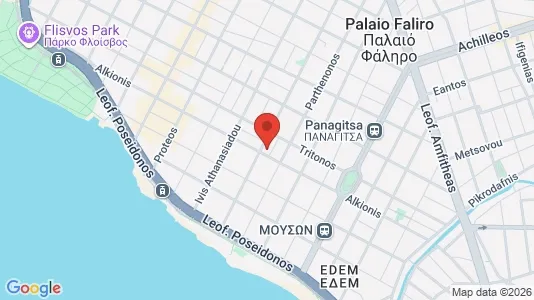 Apartments for rent i Palaio Faliro - kort over placeringen
