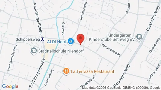 Apartments for rent i Hamburg Eimsbuttel - kort over placeringen