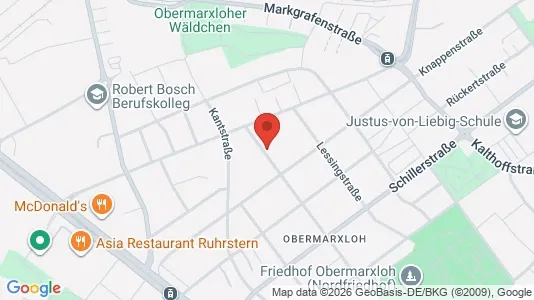 Apartments for rent i Duisburg - kort over placeringen