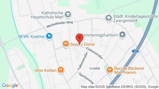 Apartments for rent i Recklinghausen - kort over placeringen