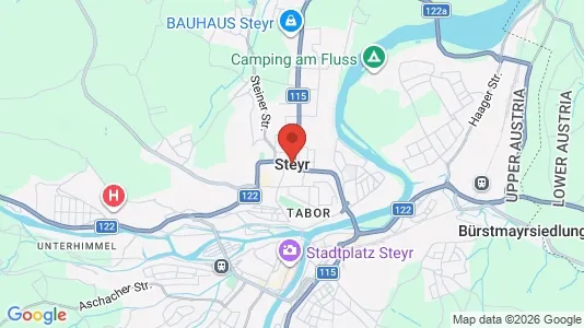 Apartments for rent i Steyr - kort over placeringen