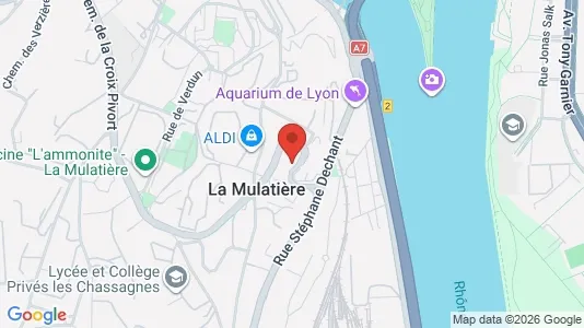 Apartments for rent i Lyon - kort over placeringen
