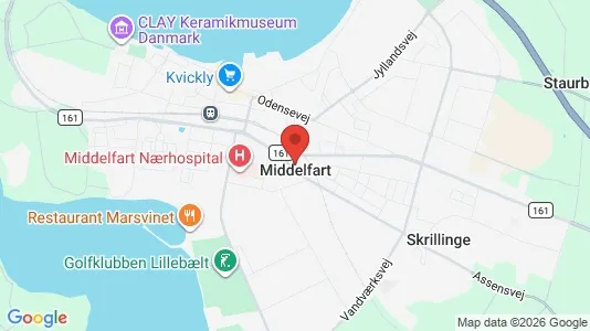 Houses for rent i Middelfart - kort over placeringen