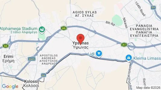 Houses for rent i Ypsonas - kort over placeringen