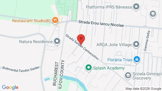 Apartments for rent i Voluntari - kort over placeringen