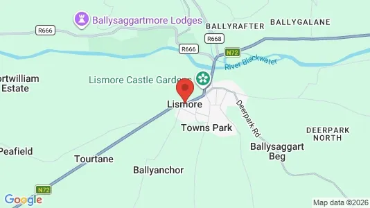 Apartments for rent i Lismore - kort over placeringen
