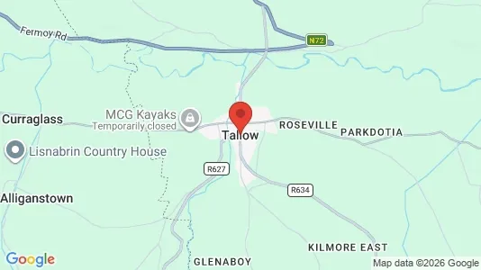 Apartments for rent i Tallow - kort over placeringen