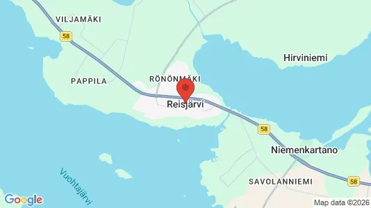 Houses for rent i Reisjärvi - kort over placeringen