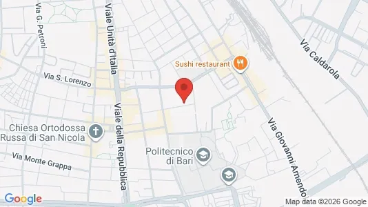 Apartments for rent i Bari - kort over placeringen