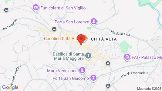 Apartments for rent i Bergamo - kort over placeringen