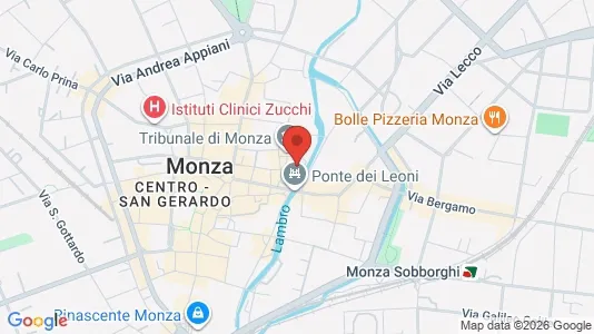 Apartments for rent i Monza - kort over placeringen