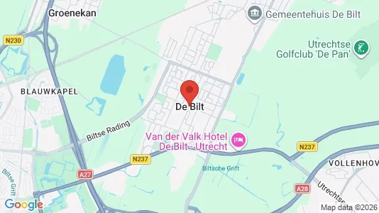 Apartments for rent i De Bilt - kort over placeringen