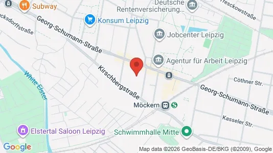 Apartments for rent i Leipzig - kort over placeringen