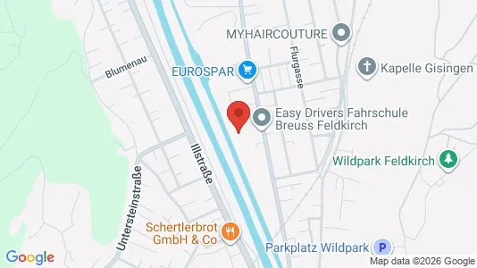 Apartments for rent i Feldkirch - kort over placeringen