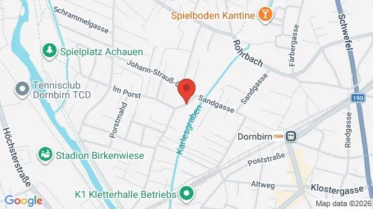 Apartments for rent i Dornbirn - kort over placeringen