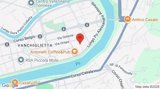 Apartments for rent i Turin - kort over placeringen